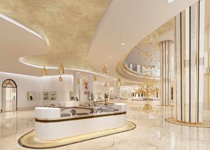 Thiết Kế Nội Thất Showroom Kim Cương - Lớn Nhất Việt Nam - Mr. William